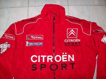 NEU CITROEN Sport Fan Jacke rot alt Logo alle Farben/Größen