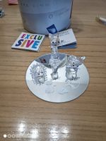 Swarovski Figurinen Set Tierfiguren mit Spiegel 