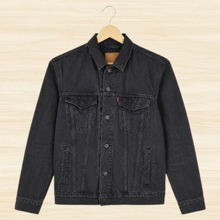 Levi's Premium Jeansjacke Schwarz – Gr. M – Klassisch
