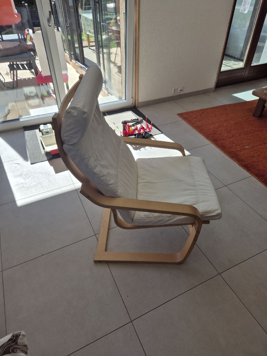 Ikea Poltrone: Fauteuil Ikea Poang blancn – Usato da Bottens venduto da dji_qxv9 1