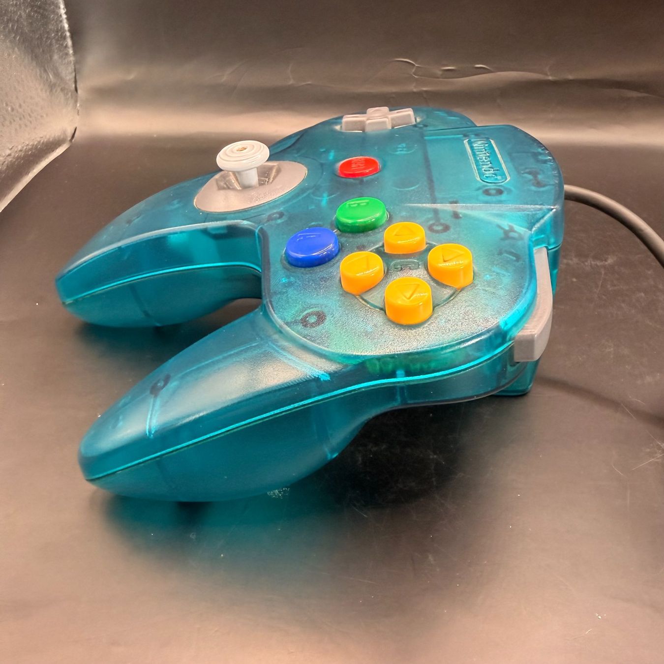 Nintendo Controller: Original Nintendo 64 Controller Transparent Blau / Türkis – Usato da Düdingen venduto da Nerdworld 4