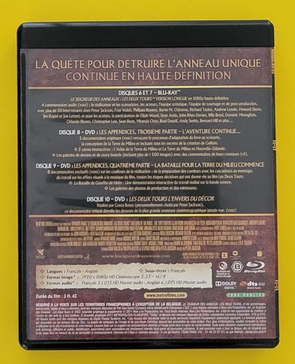 Tutti i DVDs: LE SEIGNEUR DES ANNEAUX - Trilogie version longue BLU-RAY – Usato da Pully venduto da Stewoui 4