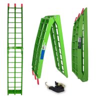 Auffahrrampe klappbar Grün 180cm Alu Tragkraft 340kg