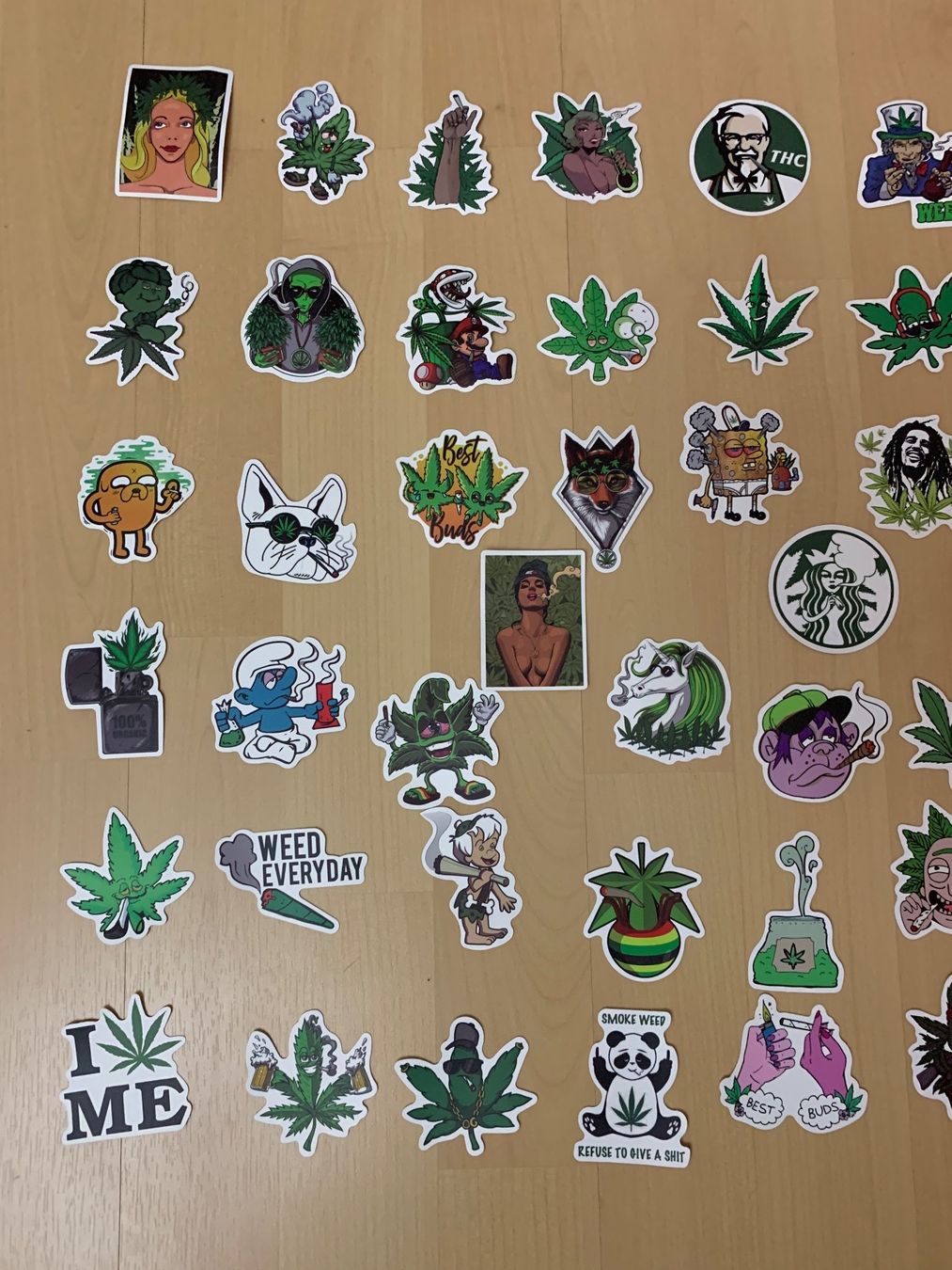 Aufkleber: Aufkleber, WEED, Sticker 50 Stück – Neu und originalverpackt aus Rorschach von lobosch1