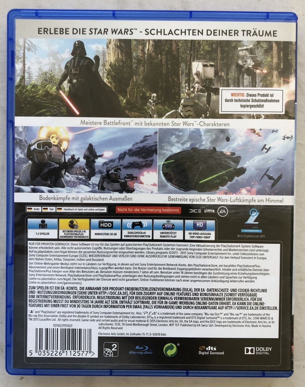 Giochi: PS 4 - STAR WARS BATTLEFRONT – Usato da Schaffhausen venduto da durruti 2