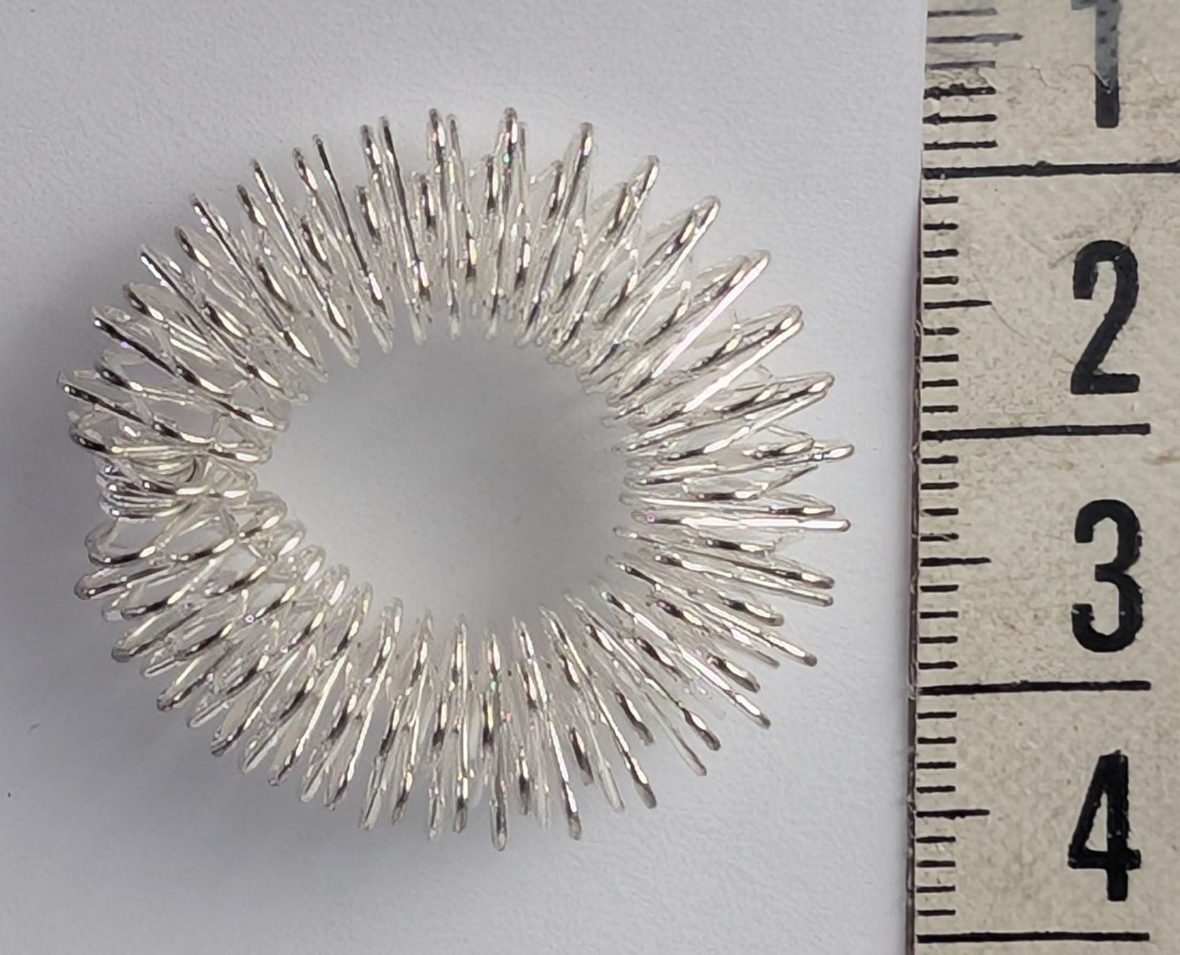 Anelli: Akupressur Finger-Massage-Ring (Silbrig) – Nuovo (secondo la descrizione) da Zürich venduto da 1.Simon 5