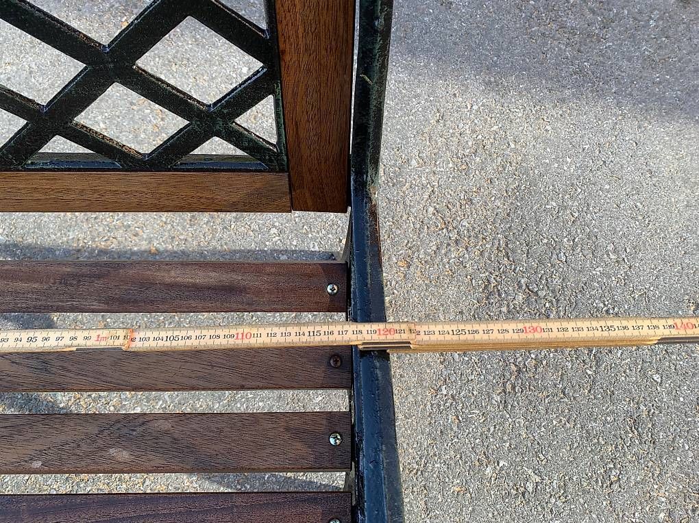 Bänke: Sitzbank,Antik,Metall,restauriert – Gebraucht aus Jakobsbad von Fami 1