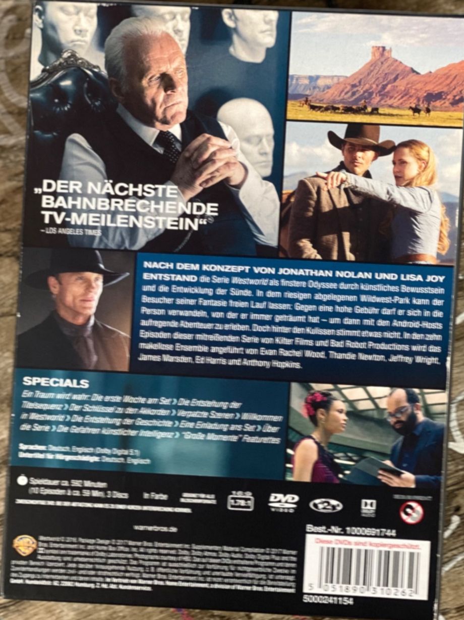 Tutti i DVDs: Westworld - Das Labyrinth Episode Staffel 1 - Sci-Fi Top – Usato da Muri b. Bern venduto da AdidasCollector 1