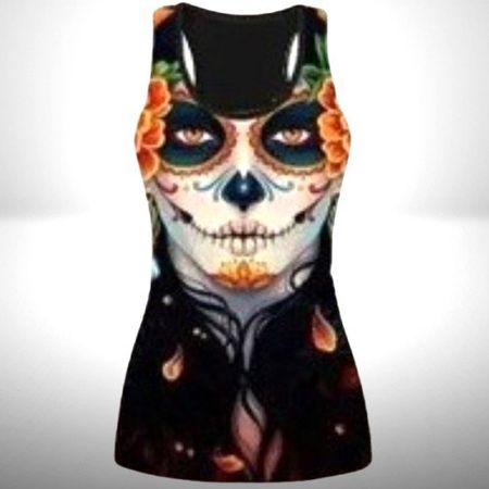 ☠️ Rockiges Skull Tank Top für Damen 🤘💫