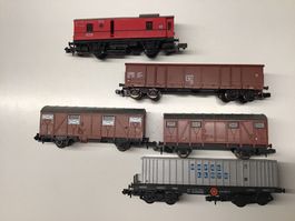 Modelleisenbahn Güterwagen Set, Spur N