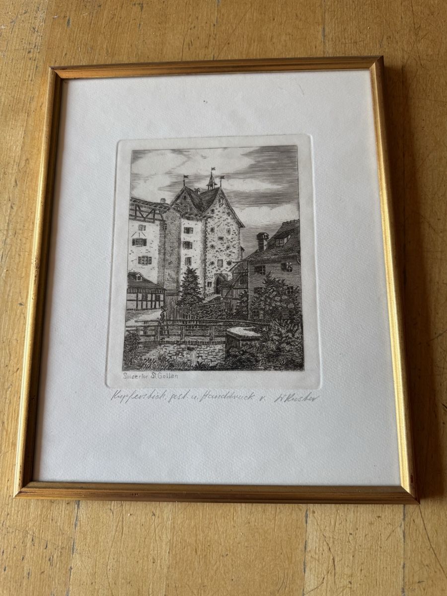 Stiche: Kupferstich St. Gallen  – Gebraucht aus Tübach von Tijera