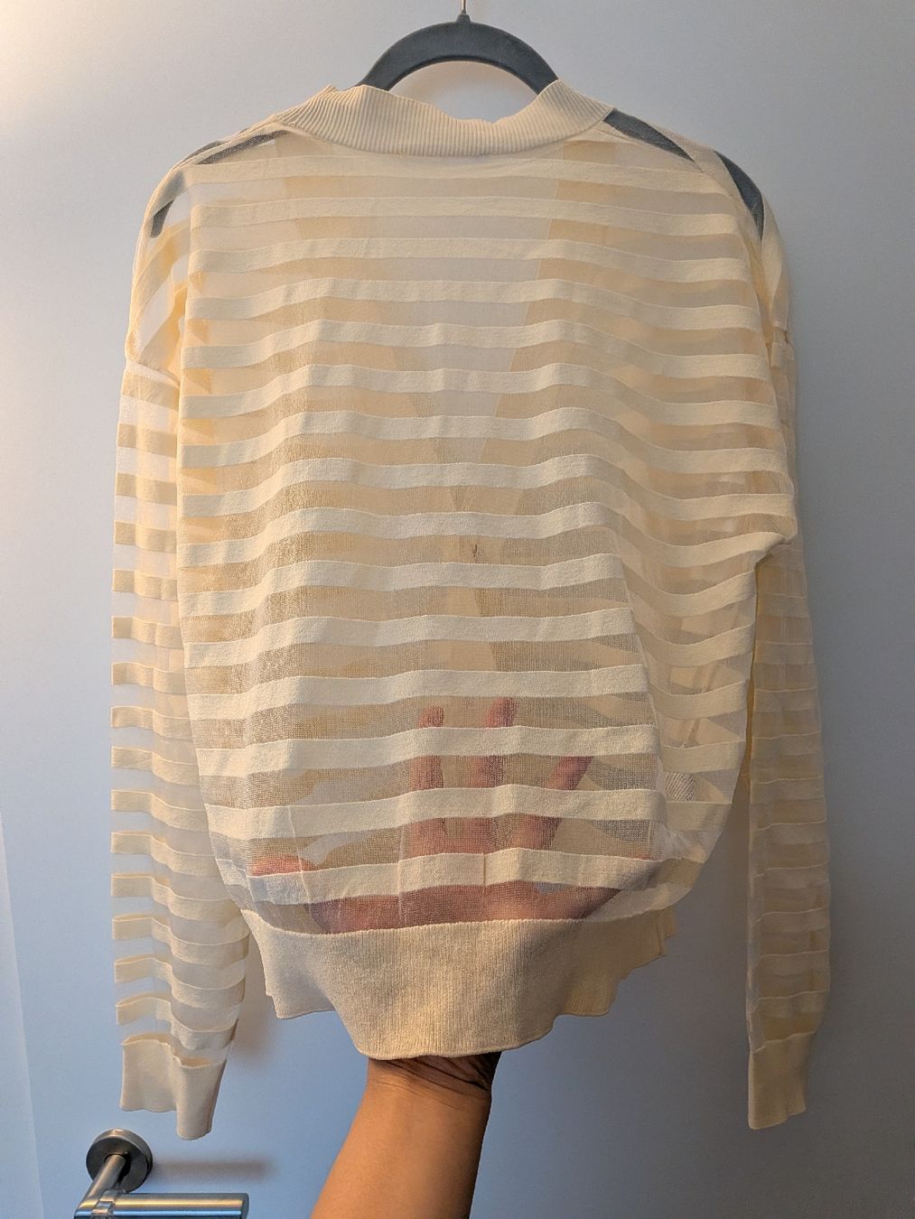 Mango Maglioni & Felpe: Mango Cardigan cream size S transparent stripe pattern – Nuovo (secondo la descrizione) da Herzogenbuchsee venduto da sdu_sbb 4