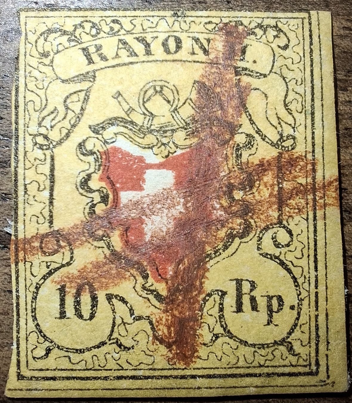 Tutti i francobolli: Rayon Typ 40 E - LO Kartonpapier  – Usato da Balgach venduto da SIMEON27