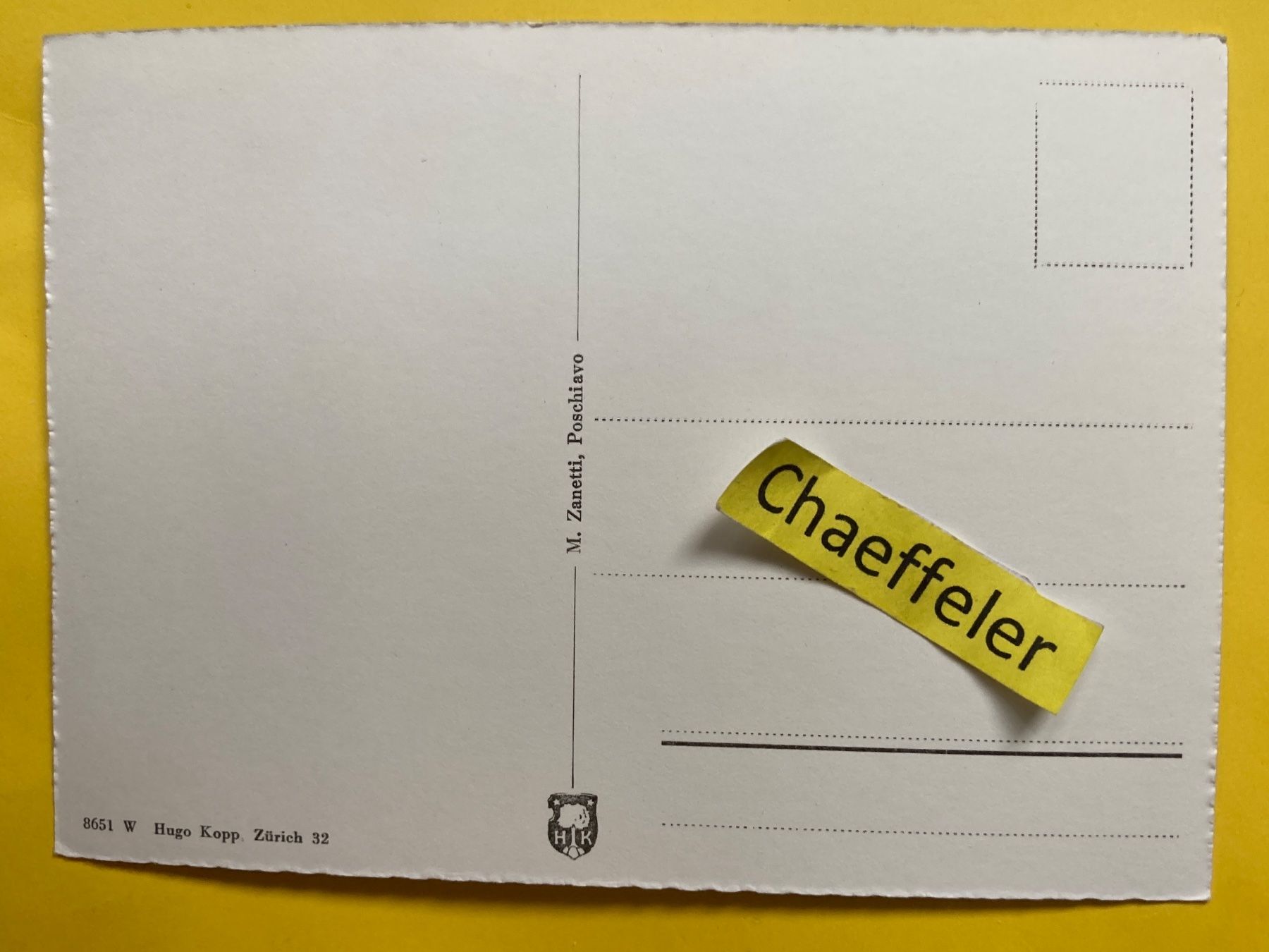 Cartes postales: Saluti da Poschiavo – D'occasion à Zürich par Chaeffeler 1