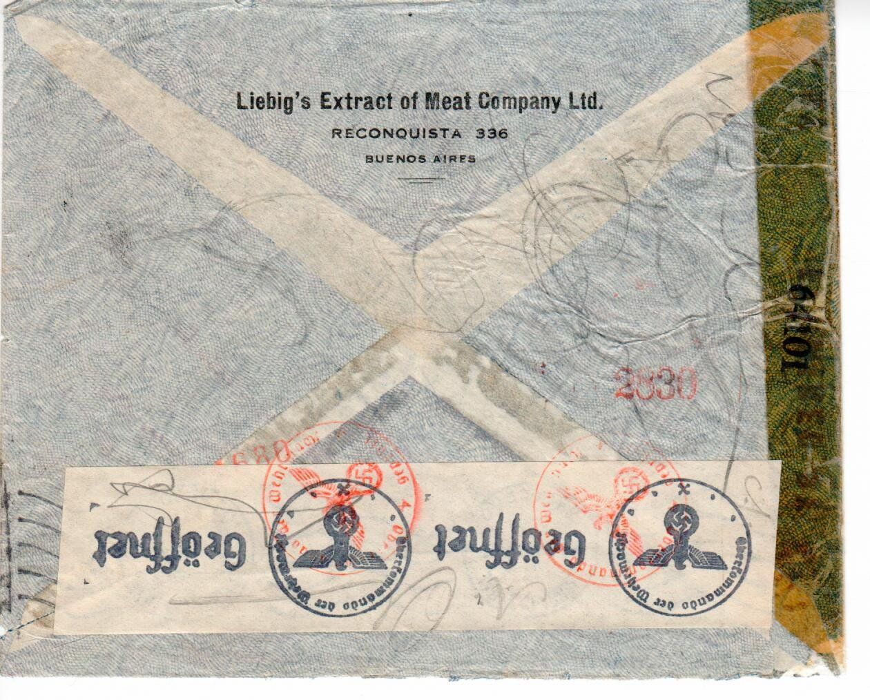 Tous les timbres: Zensurbrief Argentinien – D'occasion à Wolhusen par Curver9 1