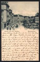 St. Gallen, Strassenbahn am Marktplatz