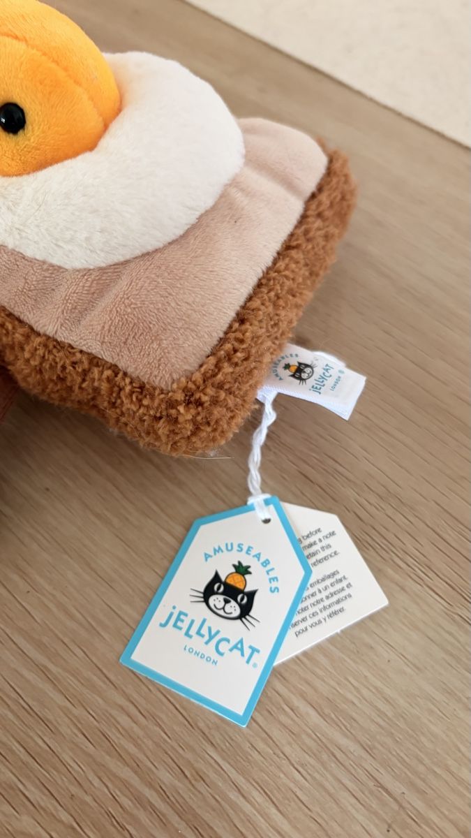 Jellycat Giocattoli: Jellycat Amuseables Fried Egg Toast  neu mit Etike – Nuovo e nell'imballaggio originale da Chur venduto da mel_gn2k 1