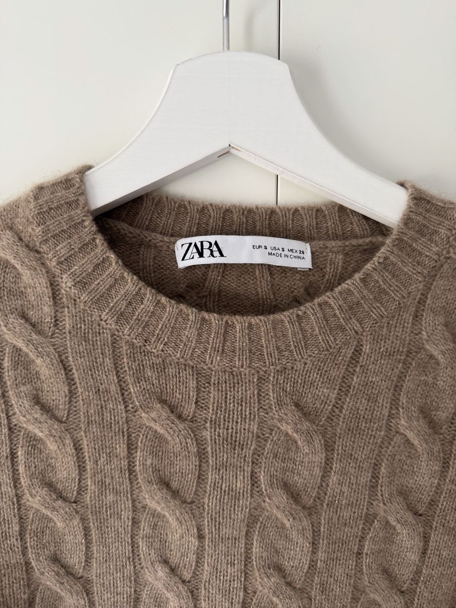 Zara Maglioni & Felpe: Brown cable knit ZARA 100% cashmere  – Nuovo (secondo la descrizione) da Uster venduto da Monika_OB 5