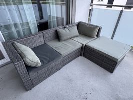 Rattanlounge Malibu + Abdeckplane