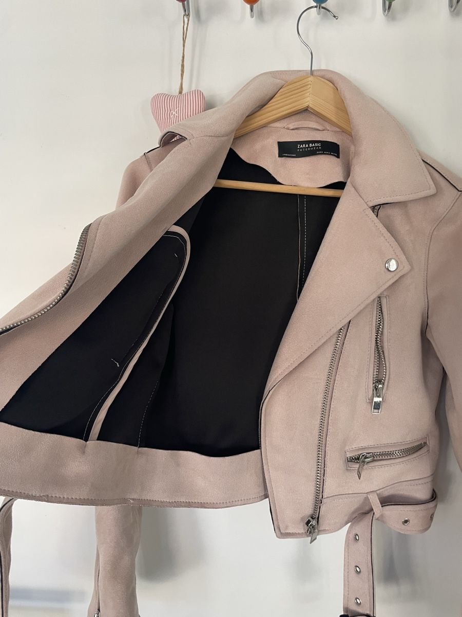 Zara Giacche: Giacca Zara Basic rosa, giubbotto similpelle/scamosciato – Usato da Bellinzona venduto da fin_x7rq 1