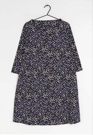 COS Damen Kleid – Navy gemustert