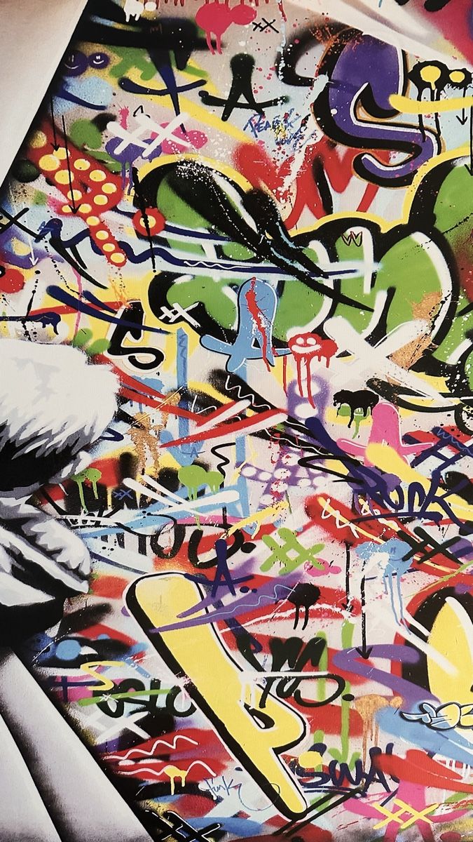 Foto & Immagini: "Banksy" Bild Graffiti - Kind vor Leinwand – Nuovo (secondo la descrizione) da Rheinfelden venduto da summerwine1 3
