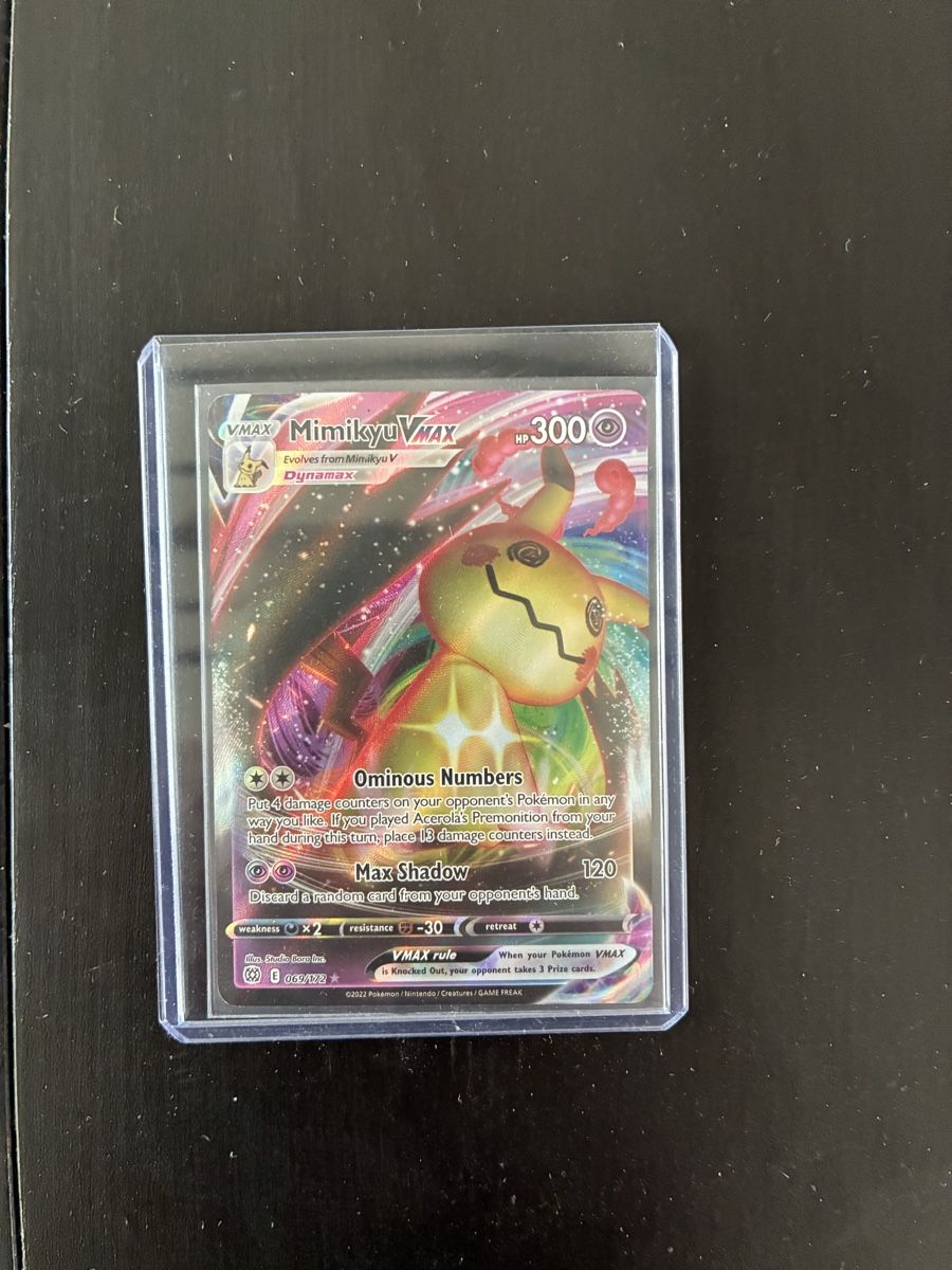 Pokémon Carte collezionabili: Pokémon Mimikyu VMAX Brilliant Stars – Nuovo (secondo la descrizione) da Männedorf venduto da mutschellen8 1