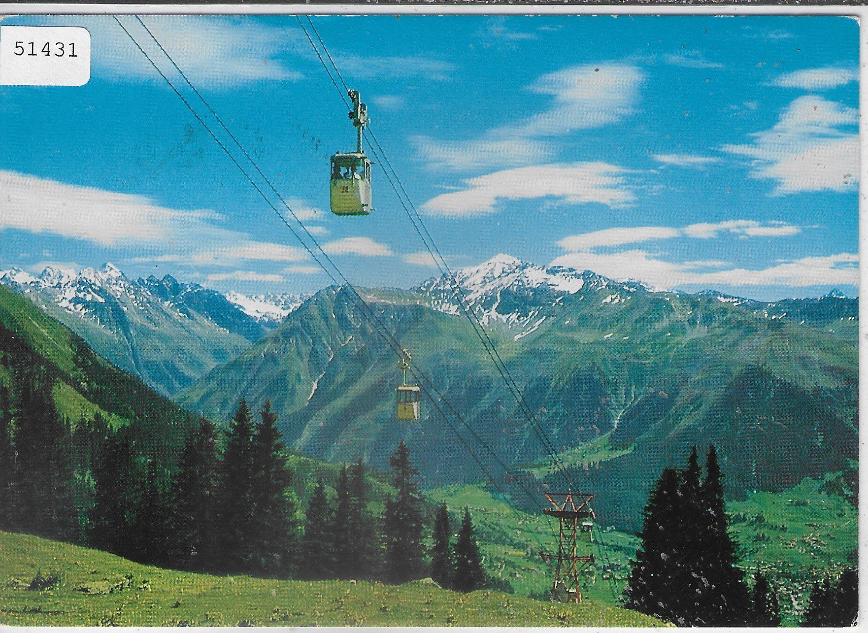 Cartoline postali: Klosters-Madrisa Bergbahn – Usato da Ettingen venduto da Kartenplanet