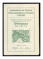 CARTE NATIONALE SUISSE - 1951/ 1:50 000 "OFENPASS" / N°259"