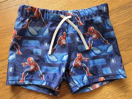 Badehose Spiderman Marvel blau Grösse 110/116 von H&M.