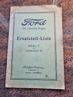 Ford Modell T & TT Ersatzteilliste Lastwagen 1923