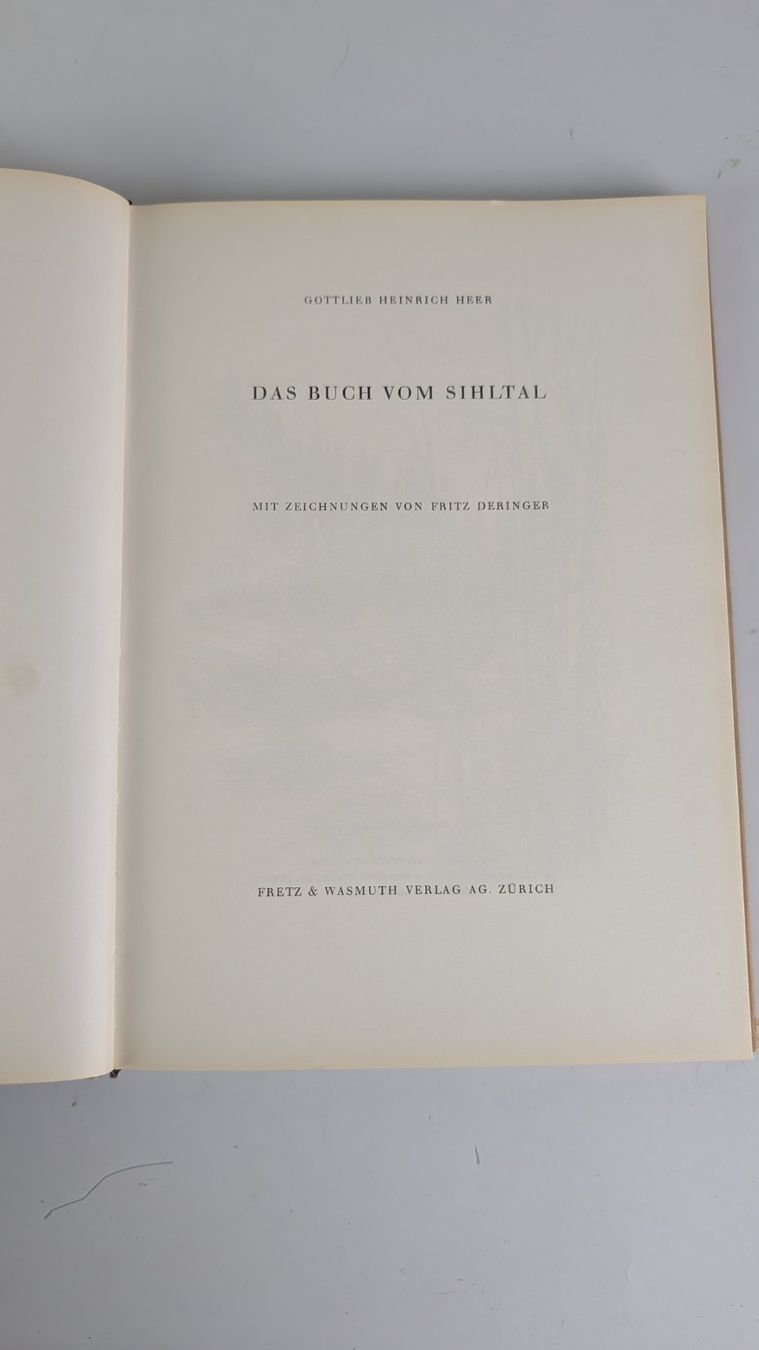 Libri: Das Buch vom Sihltal, Gottlieb Heer. 1948 – Usato da Zürich venduto da axolottchen 4