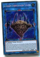 Yu-GI-OH G Golem Ehrwürdiger Trilith Secret Rare BLCR-DE045