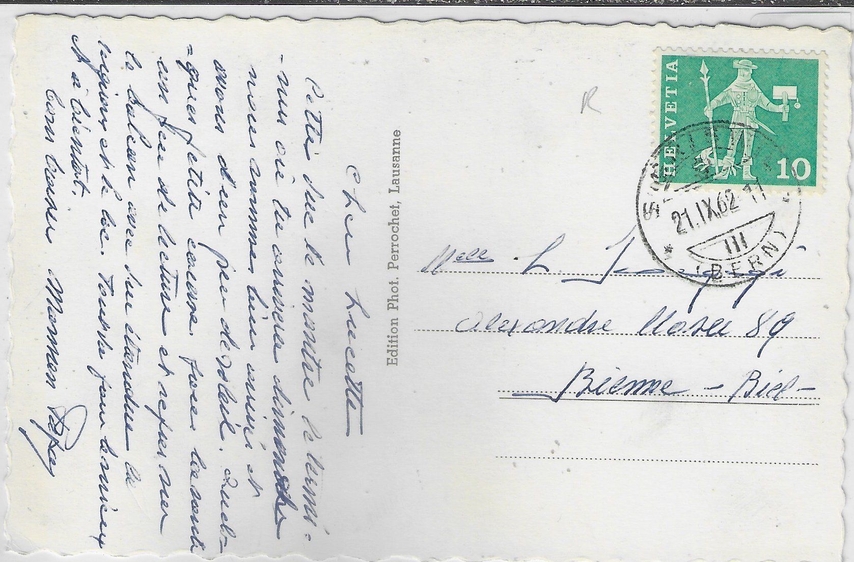 Cartoline postali: Sigriswil - Postauto – Usato da Ettingen venduto da Kartenplanet 1