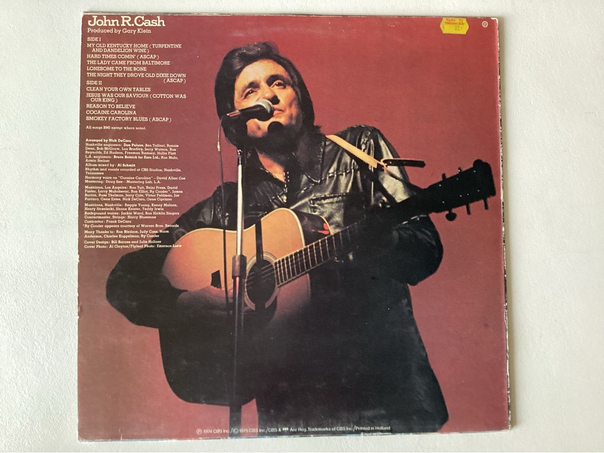 Schallplatten: John R. Cash 1974 – Gebraucht aus Zürich von Rockbyrd 1