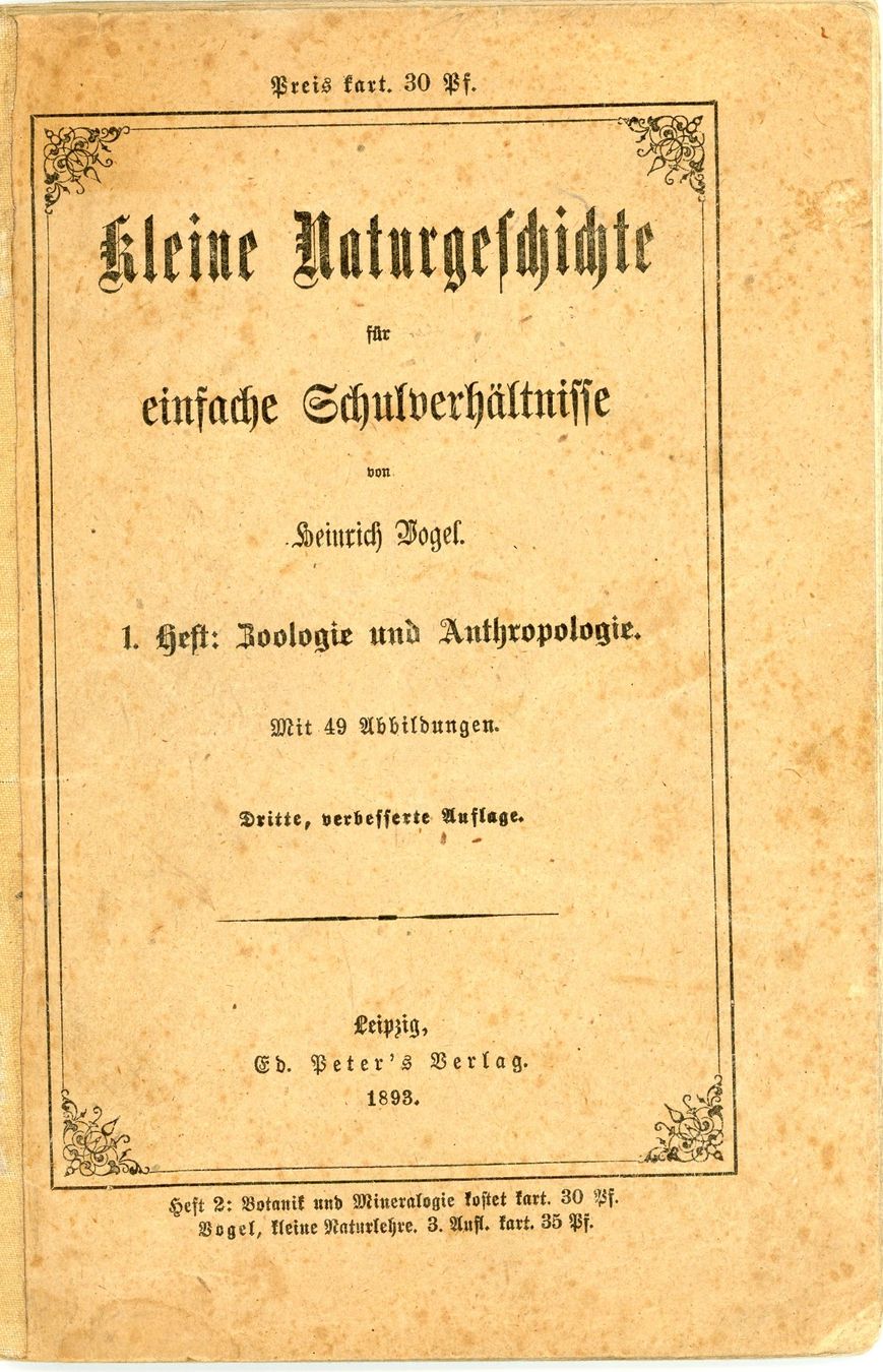 Libri: kleine Naturgeschichte 1895 - 60 S. – Usato da Einsiedeln venduto da otm_7s5v