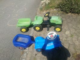 Bobby Car und Spielzeugtraktor  mit Anhänger, gebrauch