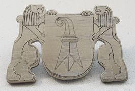 AA783 - Pin Basel Polizei Basler Poilizeiwappen / 2.7 x 4 cm
