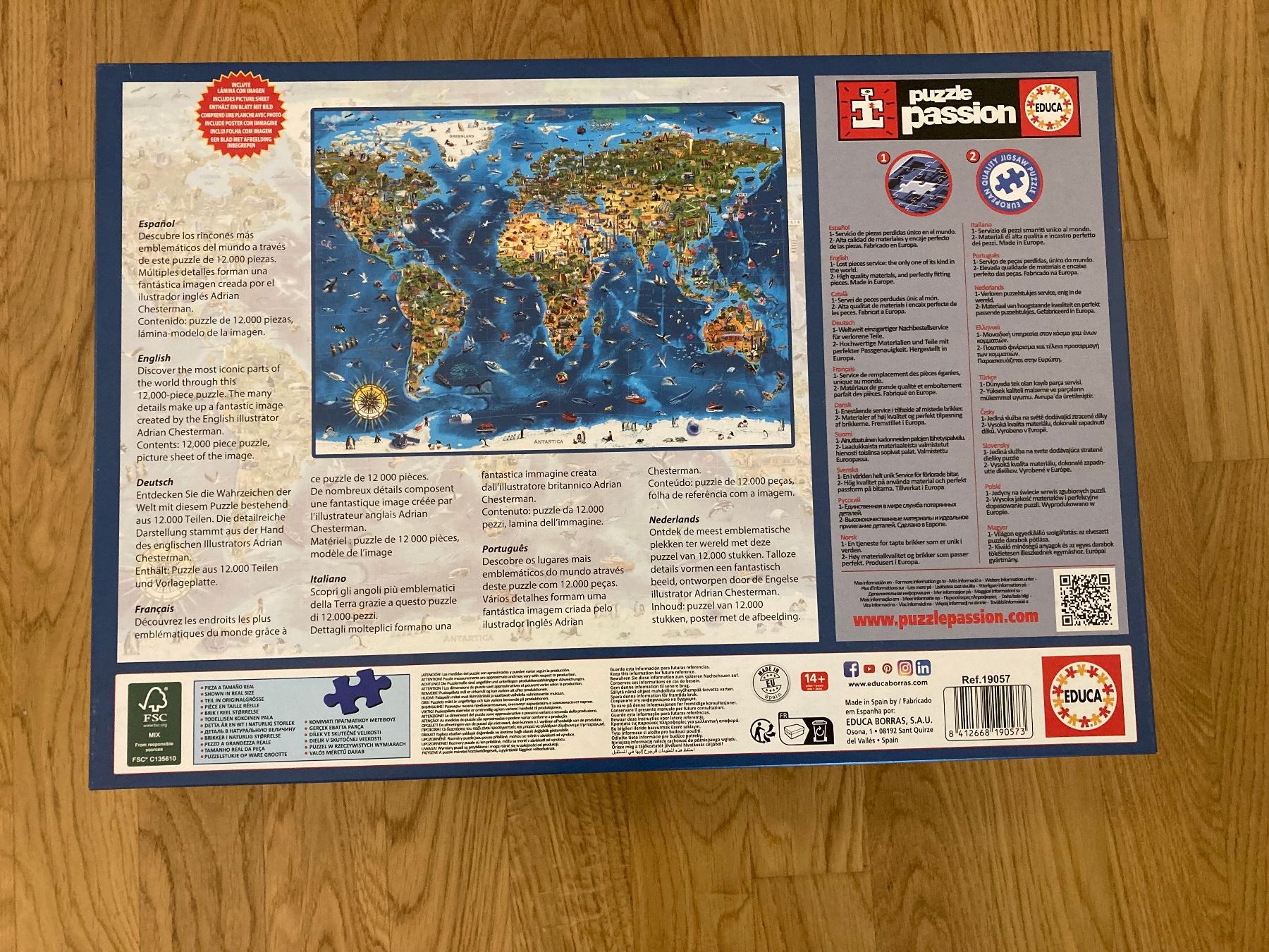 Puzzle: Educa Puzzle 12000 Teile Welt – Nuovo (secondo la descrizione) da Kreuzlingen venduto da Pasba17 2