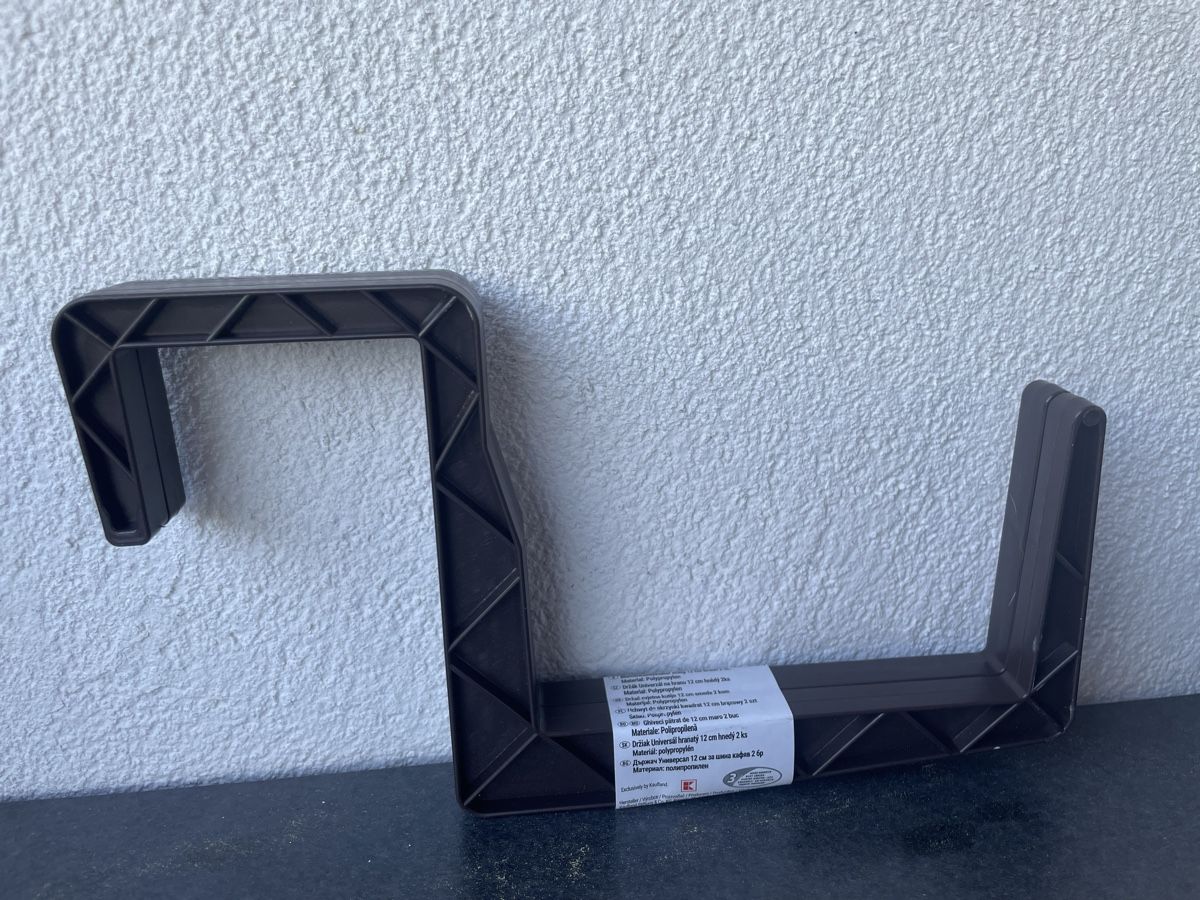 Ferramenta: Blumenkastenhalterung eckig 12cm Braun – Nuovo e nell'imballaggio originale da St. Moritz venduto da hdj_dd7v 1