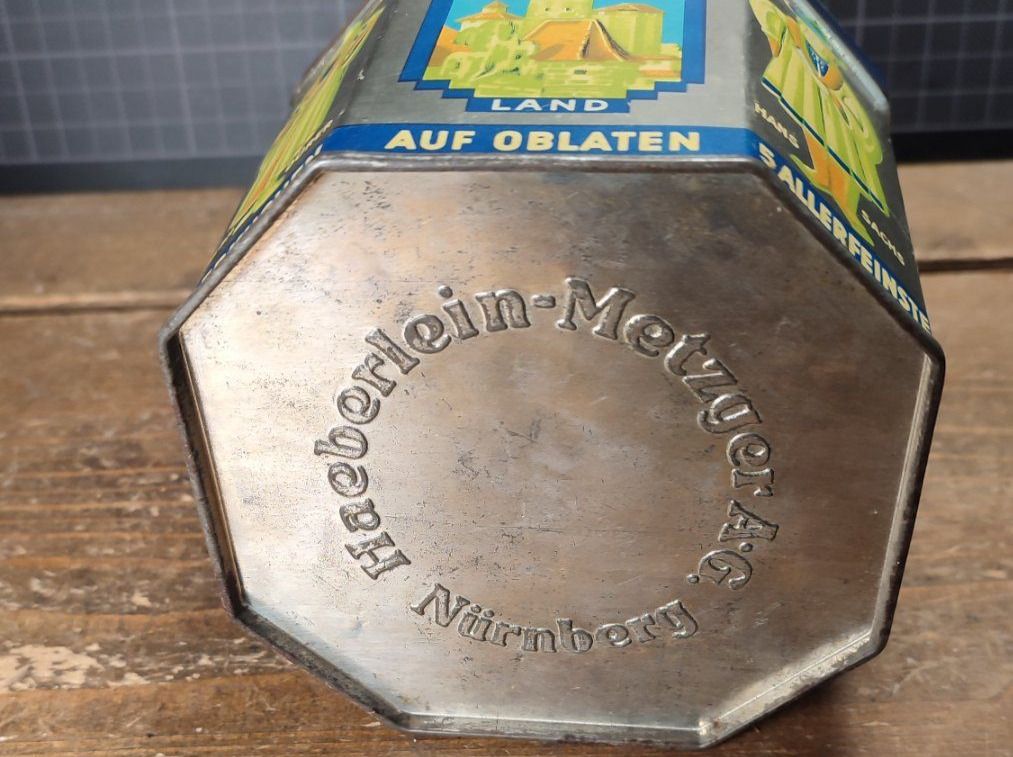 Barattoli: Wunderschöne alte Blechdose HAEBERLEIN-METZGER AG Nürnberg – Usato da Gelterkinden venduto da MYSTOREFORYOU4460 5