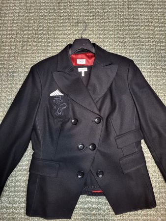 Damen Blazer Wolle Kaschmir schwarz Grösse 42 gebraucht