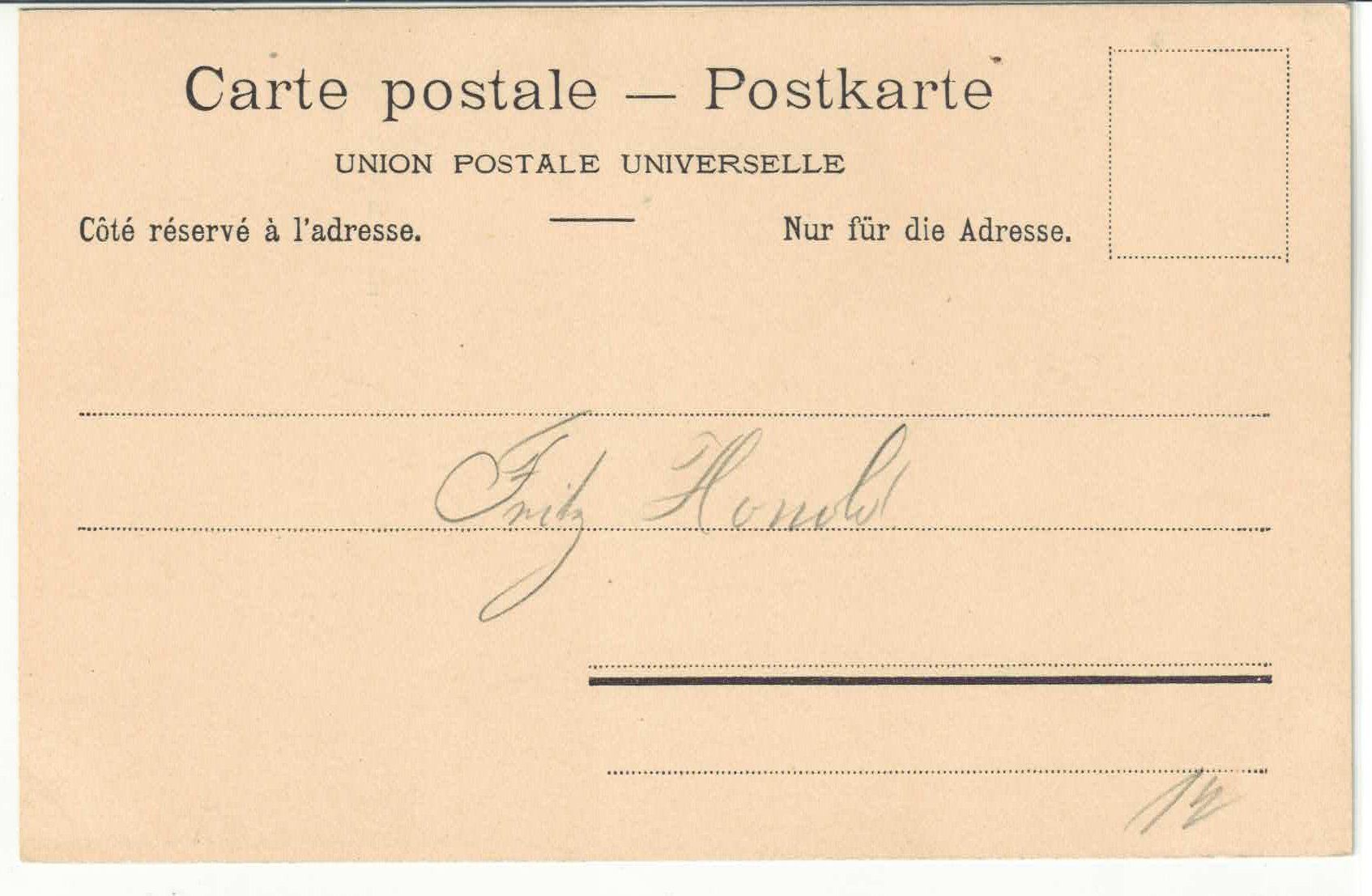 Cartoline postali: Fribourg - Hotel de ville - Litho – Usato da Ettingen venduto da Kartenplanet 1