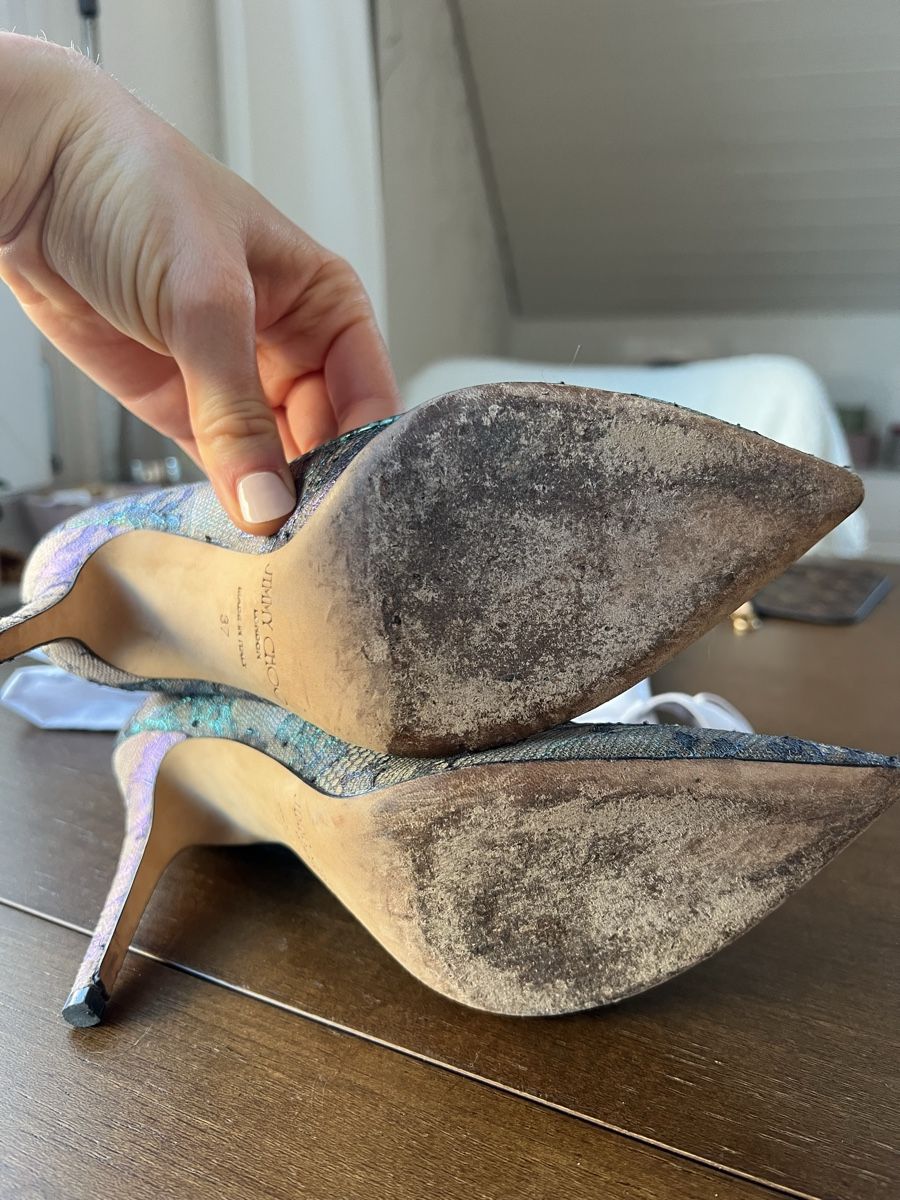 Jimmy Choo Damenschuhe: Jimmy Choo Spitzenpumps, High Heels Gr. 37 – Gebraucht aus Zürich von sellingmystuff1 3