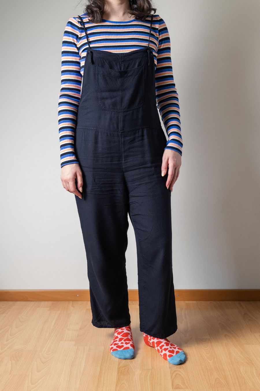 Jumpsuits: Salopette en viscose noire RVCA – Gebraucht aus Biel/Bienne von Noisynoina