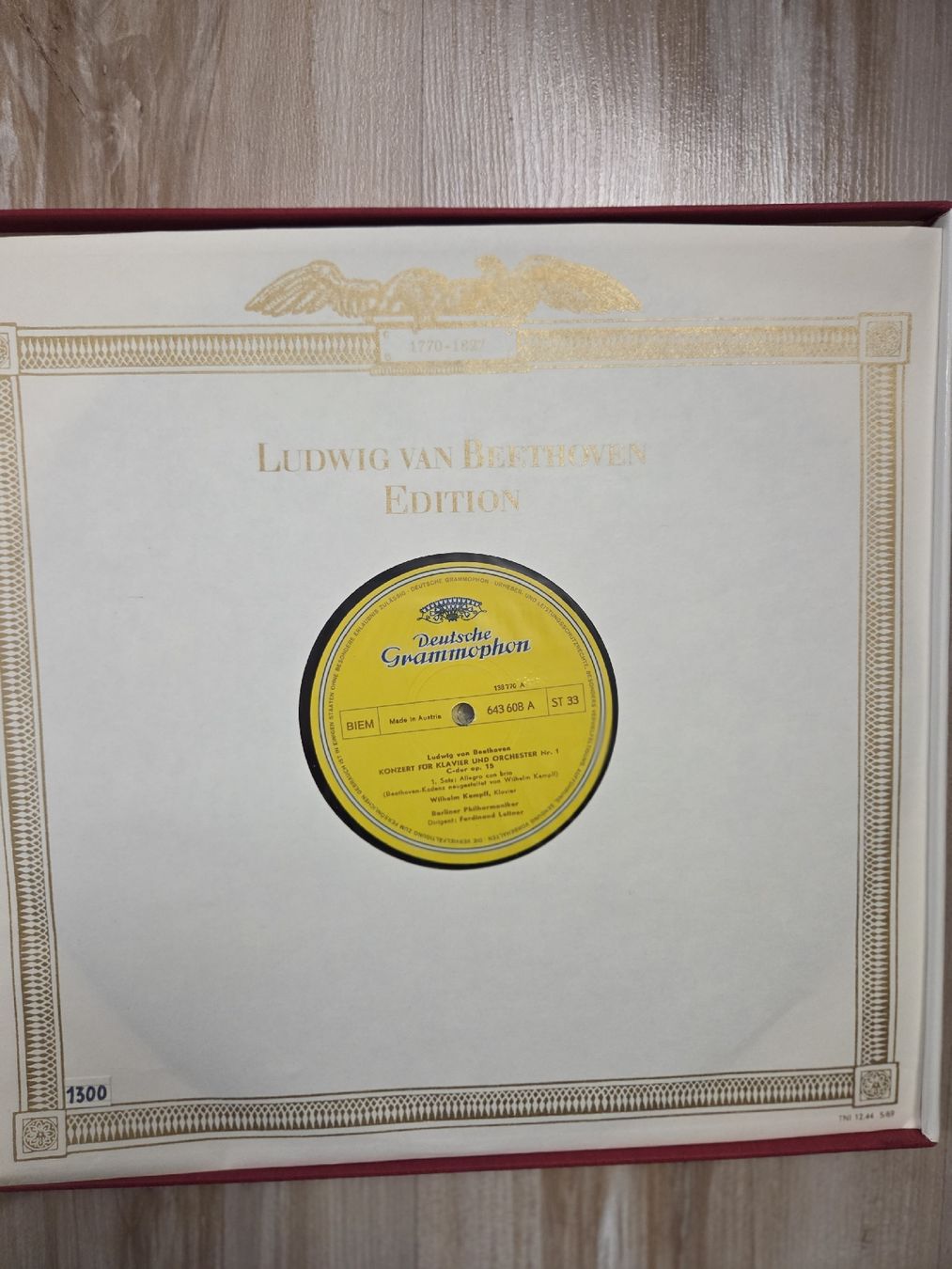 Dischi in vinile: Beethoven - Die Konzerte - Deutsche Grammophon – Usato da Jegenstorf venduto da AloeVera19 2