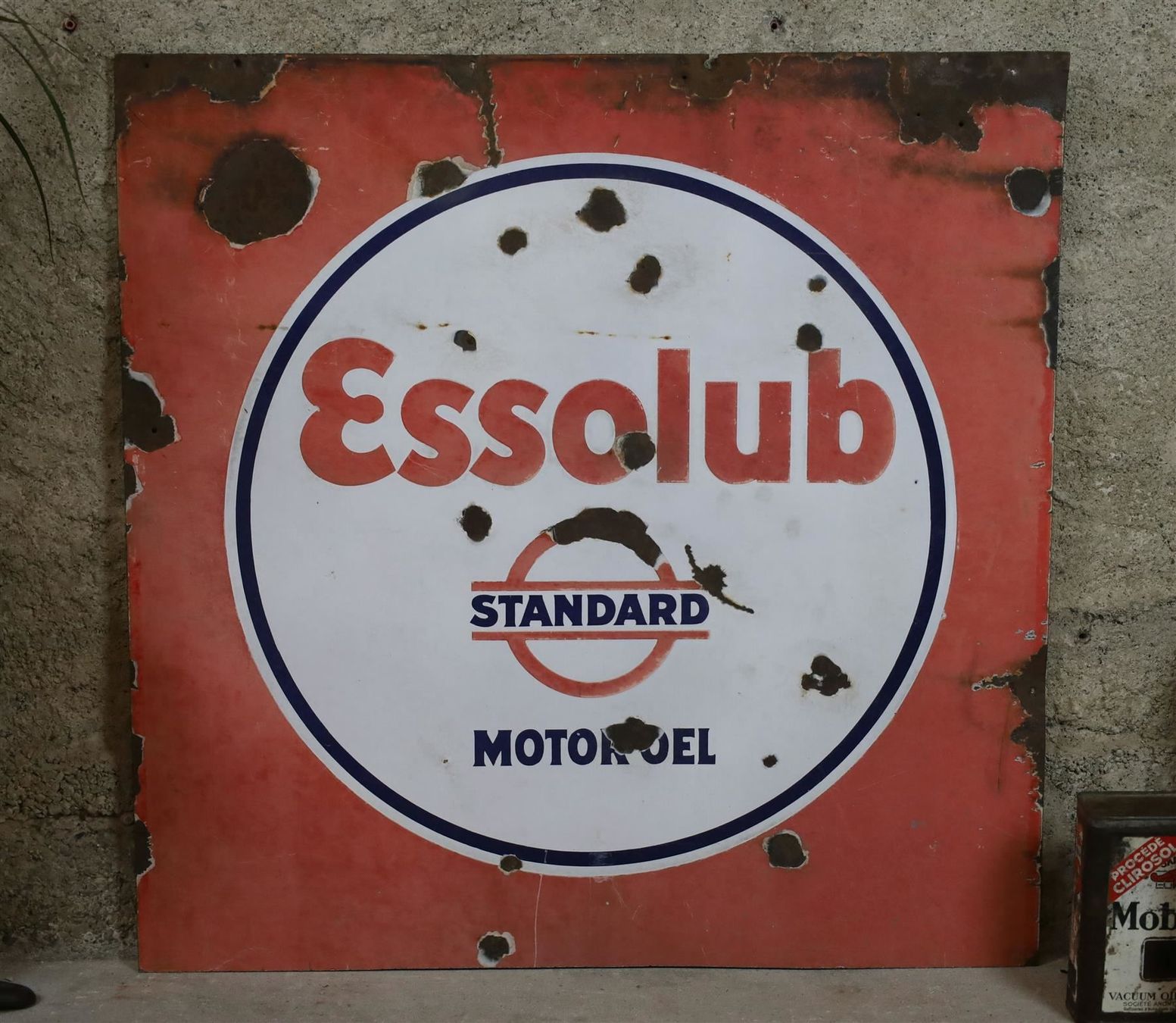 Insegne: Emailschild "Essolub, Standard Motoröl" – Usato da Birrwil venduto da brandschatz_birrwil 1