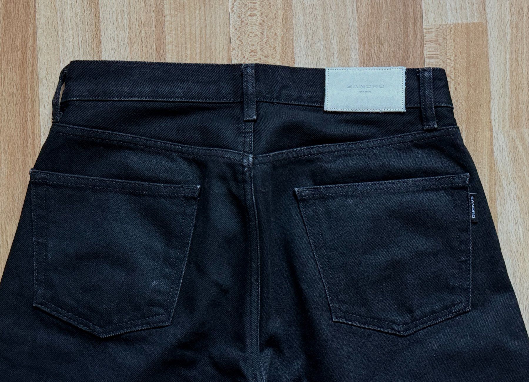 Sandro Jeans: Sandro SS20 28 Regular Black straight denim jeans Levi Lee – Usato da Zürich venduto da ser_lg25 6