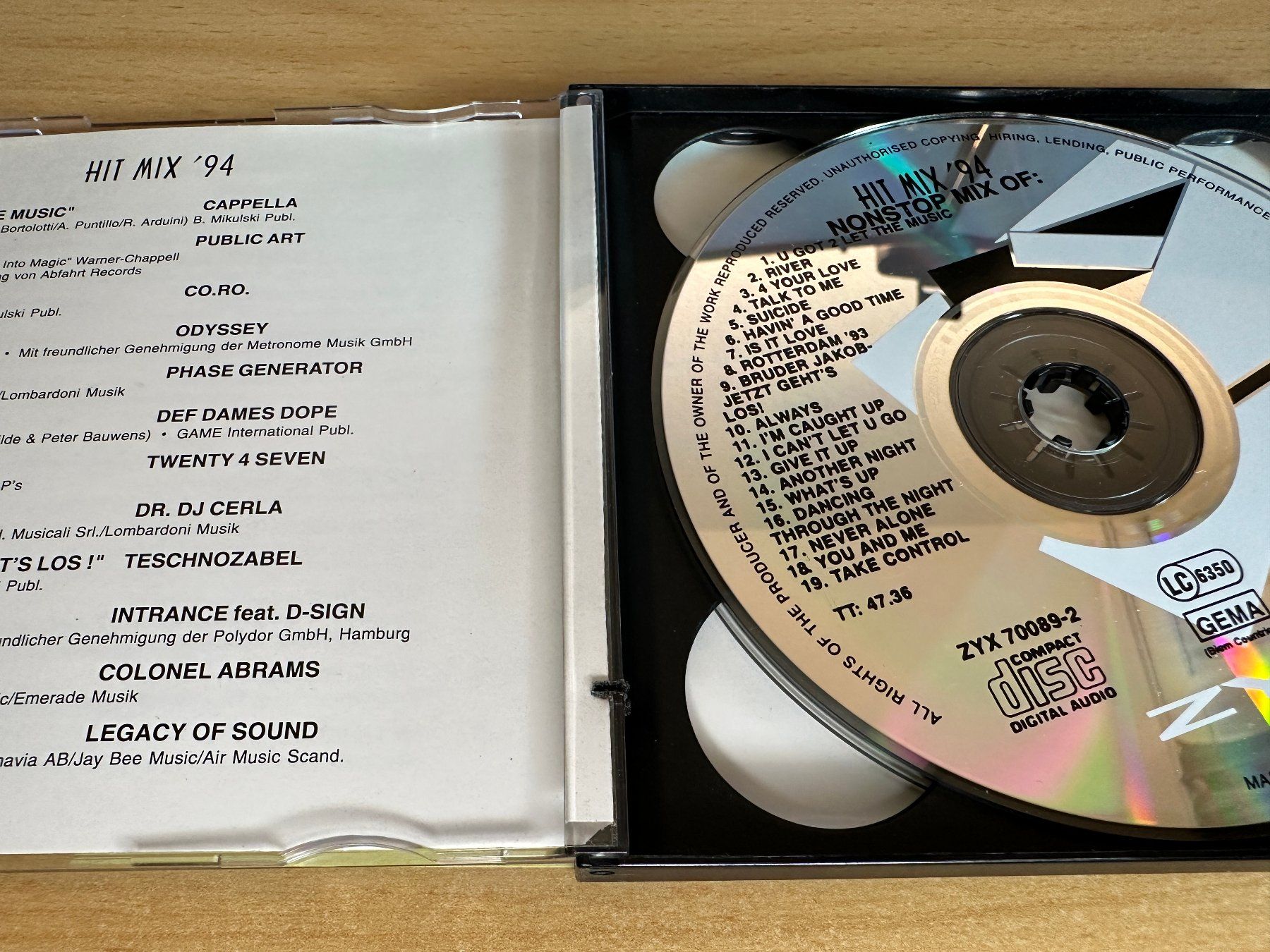 CDs: Various – Hit Mix '94 - 2 CD – Gebraucht aus Rikon im Tösstal von Alpenmutz 2