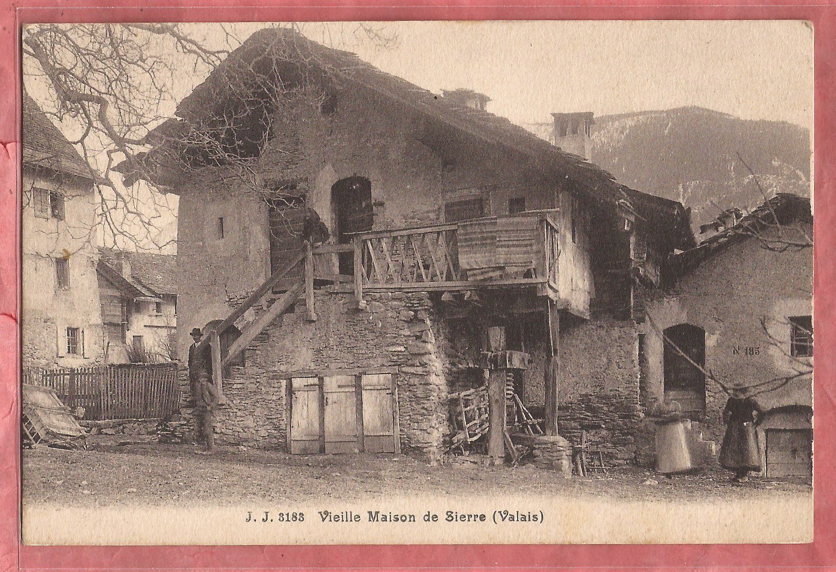 Cartoline postali: Sierre - Vieille Maison - 1912 – Usato da Fislisbach venduto da Porano